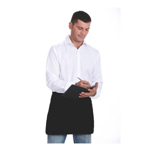 Tablier de cuisine court noir | sans marquage | non disponible | non disponible | non disponible