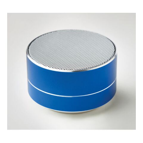 Haut-parleur bluetooth rond bleu royal | sans marquage | non disponible | non disponible | non disponible