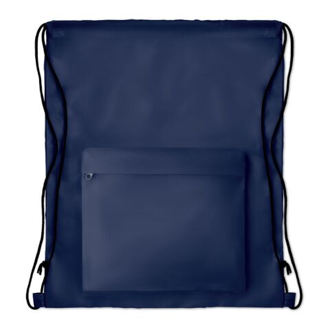 Grand sac cordelette 210D bleu | sans marquage | non disponible | non disponible | non disponible
