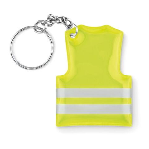 Porte-clés gilet de sécurité jaune fluo | sans marquage | non disponible | non disponible