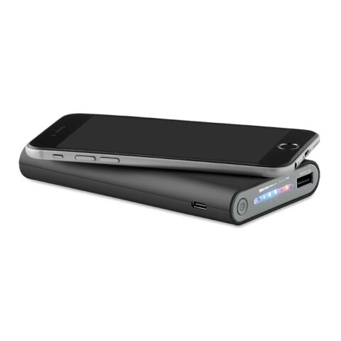 Powerbank sans fil 8000 mAh connecteur de type C noir | sans marquage | non disponible | non disponible