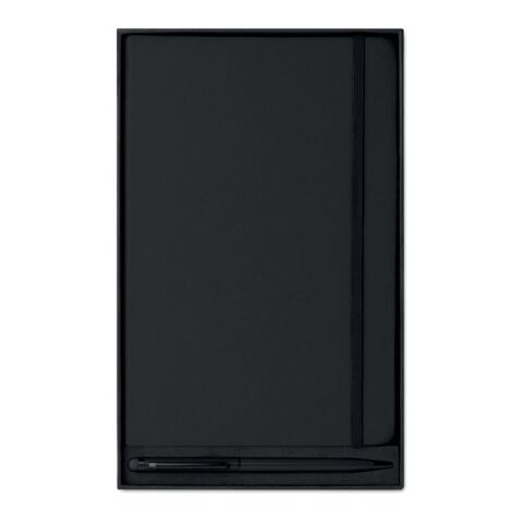 Carnet de note A5 avec stylo - pages lignées noir | sans marquage | non disponible | non disponible | non disponible