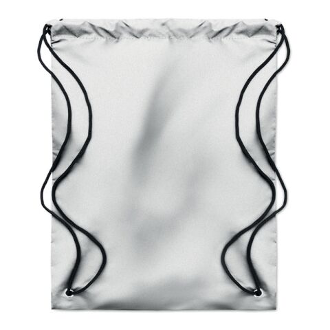 Sac cordelette réfléchissant argent | sans marquage | non disponible | non disponible | non disponible