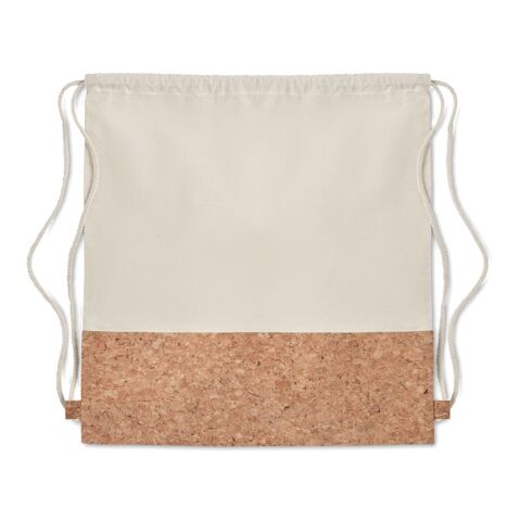 Sac à cordon avec liège. beige | sans marquage | non disponible | non disponible | non disponible