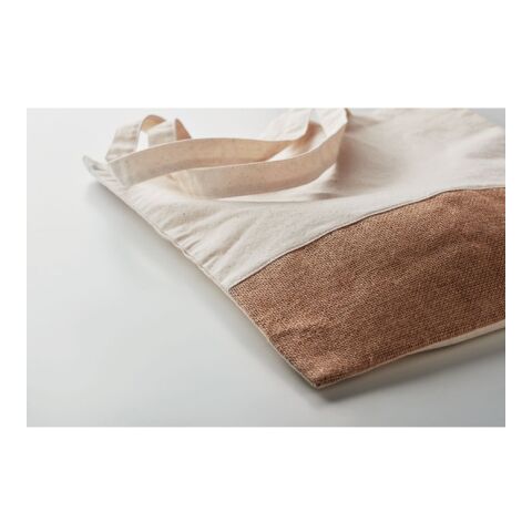 Sac à provisions avec jute. beige | sans marquage | non disponible | non disponible | non disponible