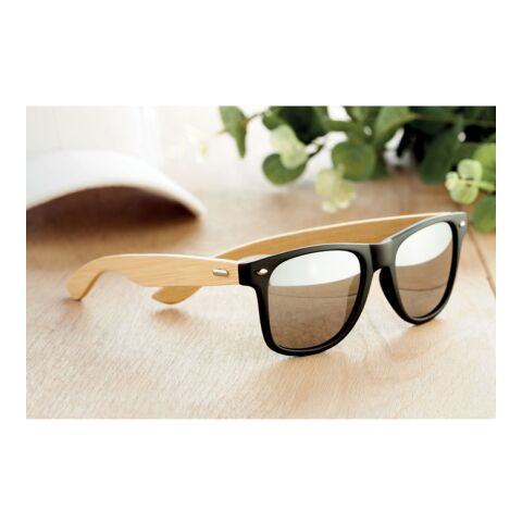 Lunettes de soleil en bambou. argent mate | sans marquage | non disponible | non disponible
