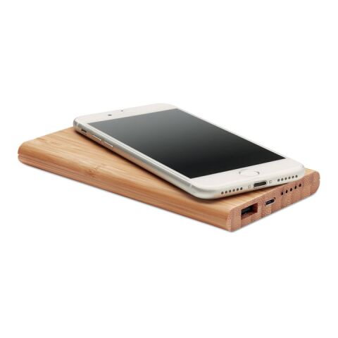 Powerbank/chargeur en bambou bois | sans marquage | non disponible | non disponible