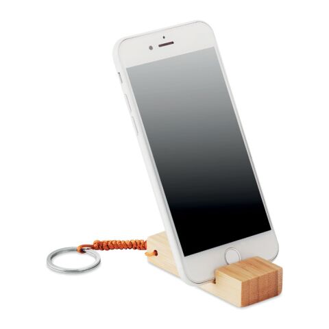 Porte-clés support smartphone bois | sans marquage | non disponible | non disponible