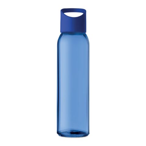 Bouteille en verre coloré avec poignée - 470ml bleu royal | sans marquage | non disponible | non disponible | non disponible