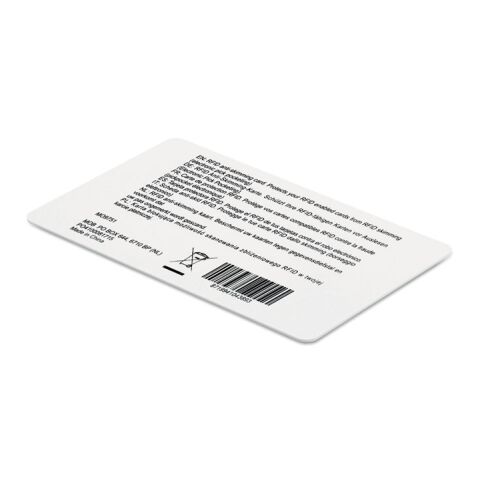 Carte anti- RFID blanc | sans marquage | non disponible | non disponible | non disponible