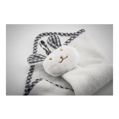 Serviette lapin en peluche blanc | sans marquage | non disponible | non disponible | non disponible
