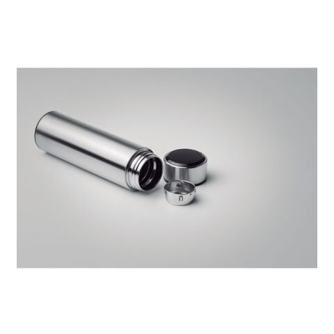 Bouteille&nbsp; avec thermomètre argent mate | sans marquage | non disponible | non disponible | non disponible