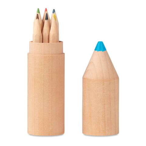 6 crayons dans un étui en bois bois | sans marquage | non disponible | non disponible | non disponible