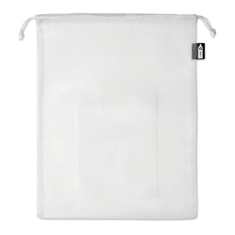Sac  alimentaire en filet RPET blanc | sans marquage | non disponible | non disponible | non disponible