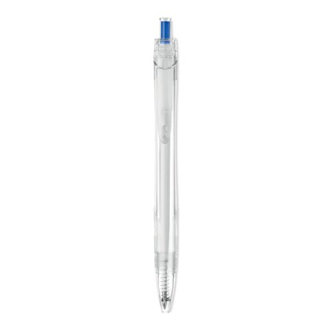 Stylo bille push en RPET bleu | sans marquage | non disponible | non disponible