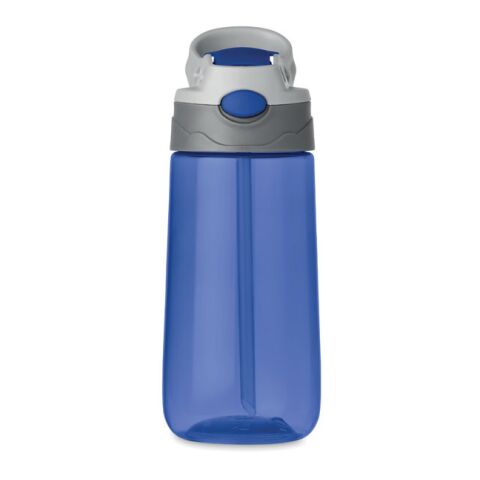 Bouteille de sport avec paille et poignée - 450 ml bleu transparent | sans marquage | non disponible | non disponible | non disponible