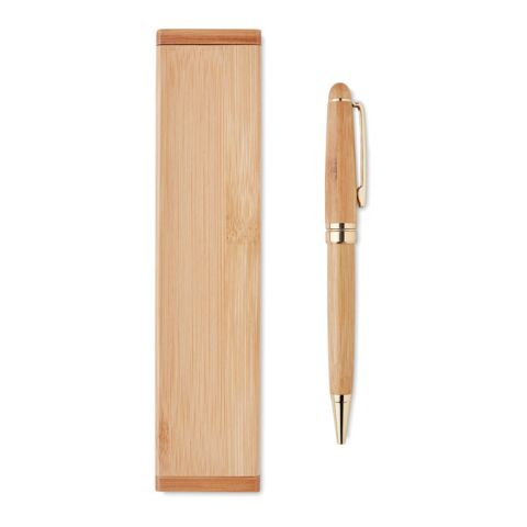 Stylo bille coffret bambou bois | sans marquage | non disponible | non disponible | non disponible