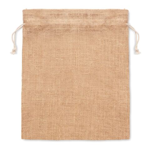 Petit sac cadeau en jute beige | sans marquage | non disponible | non disponible | non disponible