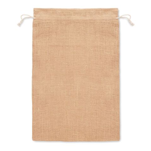 Grand sac cadeau en jute beige | sans marquage | non disponible | non disponible | non disponible