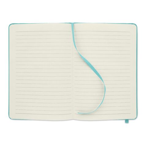 Carnet A5 couverture RPET 600D turquoise | sans marquage | non disponible | non disponible | non disponible