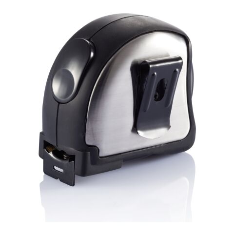 Mètre acier inoxydable, 5m/25mm argent-noir | sans marquage | non disponible | non disponible | non disponible