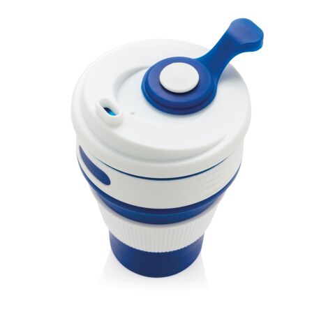 Mug en silicone pliable bleu | sans marquage | non disponible | non disponible