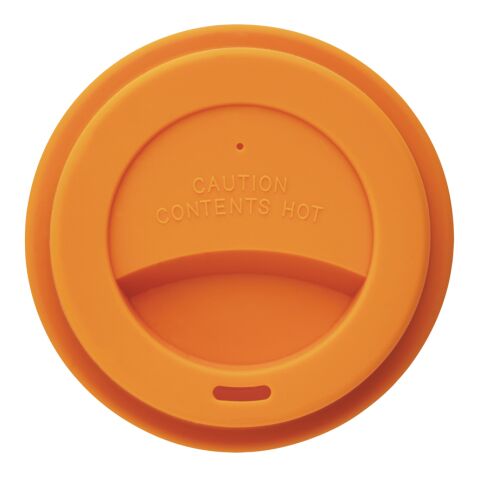 Tasse à café en PLA orange-blanc | sans marquage | non disponible | non disponible