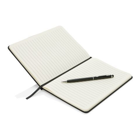 Carnet de notes A5 avec stylo tactile Deluxe noir | sans marquage | non disponible | non disponible | non disponible