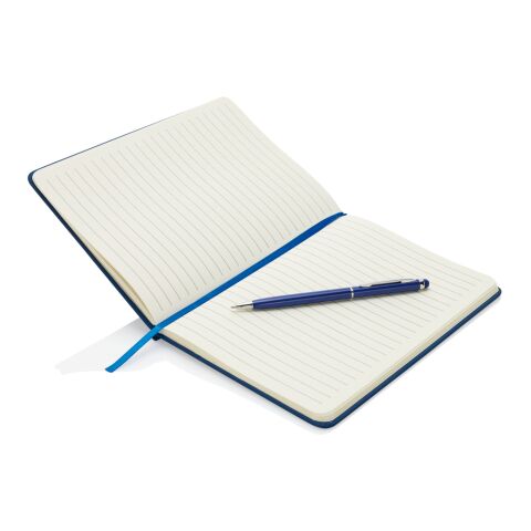 Carnet de notes A5 avec stylo tactile Deluxe blue marin | sans marquage | non disponible | non disponible | non disponible