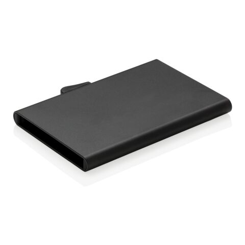 Porte-cartes en aluminium anti-RFID C-Secure noir | sans marquage | non disponible | non disponible | non disponible