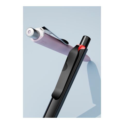 Prodir DS8 stylo à bille à poussoir Soft Touch et agrafe métal orange/argent | non disponible | sans marquage