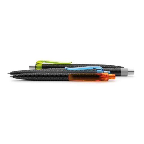 Prodir QS03 stylo à bille à poussoir Soft Touch et agrafe métal noir/argent | non disponible | sans marquage