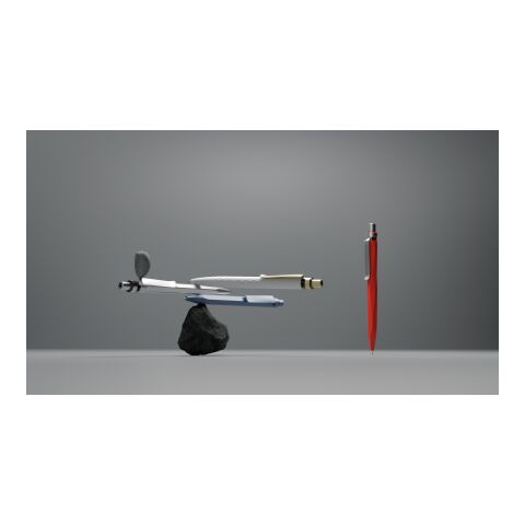 Prodir QS20 stylo à bille à poussoir Stone et agrafe métal blanc/argent | non disponible | sans marquage