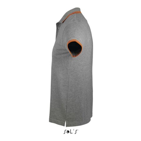 PASADENA MEN POLO 200 Gris Chine/Orange | L | sans marquage | non disponible | non disponible | non disponible