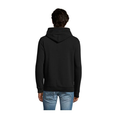 SPENCER SWEAT CAPUCHE 280 noir | L | Sérigraphie 1 couleur | A l&#039;arrière | 280 mm x 400 mm | non disponible