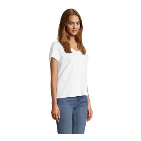 REGENT V TEE-SHIRT FEMME Blanc | L | sans marquage | non disponible | non disponible | non disponible