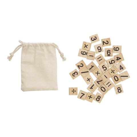 Jeu éducatif de chiffres en pin Ezekiel marron | sans marquage | non disponible | non disponible