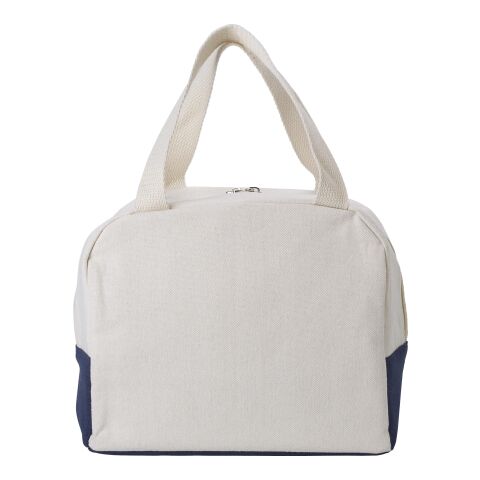 Sac isotherme en coton 280 g/m² Alex bleu marine/beige | sans marquage | non disponible | non disponible