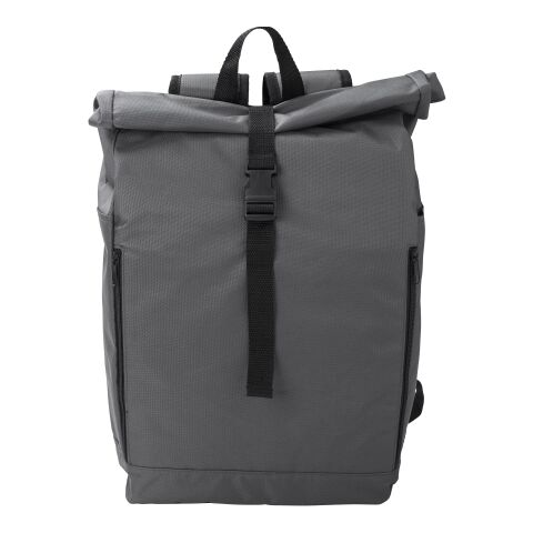 Sac à dos roll-top en polyester rPET Evie noir | sans marquage | non disponible | non disponible