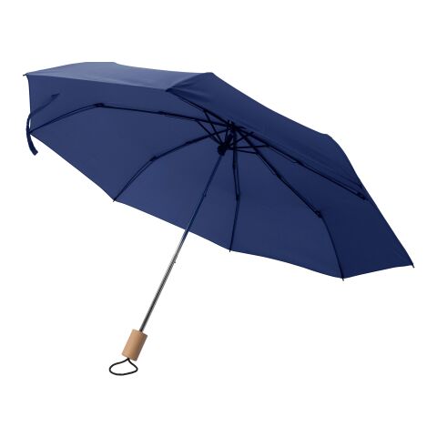 Parapluie pliable en polyester Brooklyn bleu | sans marquage | non disponible | non disponible