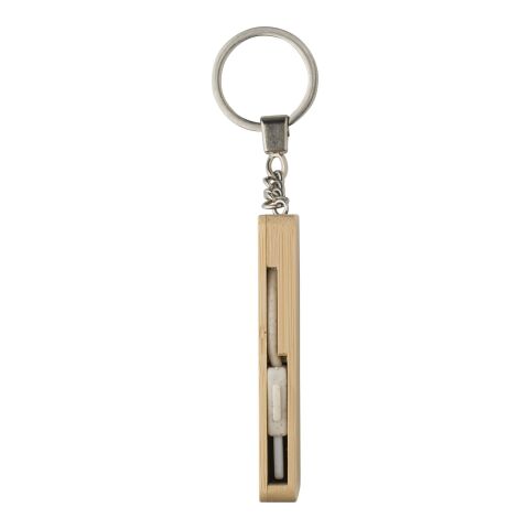 Porte-clés câble de charge en bambou Bianca marron | sans marquage | non disponible | non disponible
