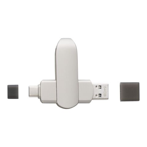 Clé USB twist 3.0 64 Go Harlow gris | sans marquage | non disponible | non disponible