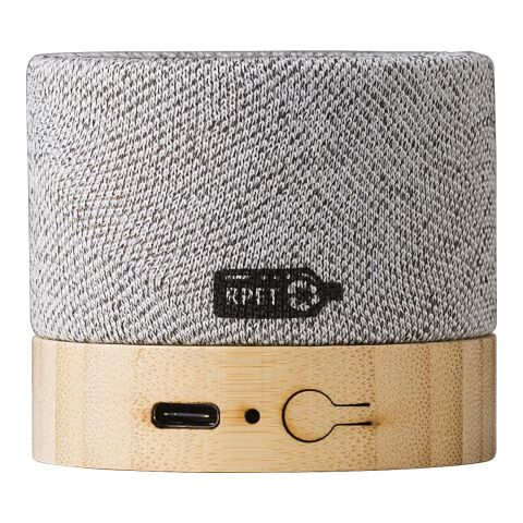 Enceinte sans fil en bambou Cory gris | sans marquage | non disponible | non disponible