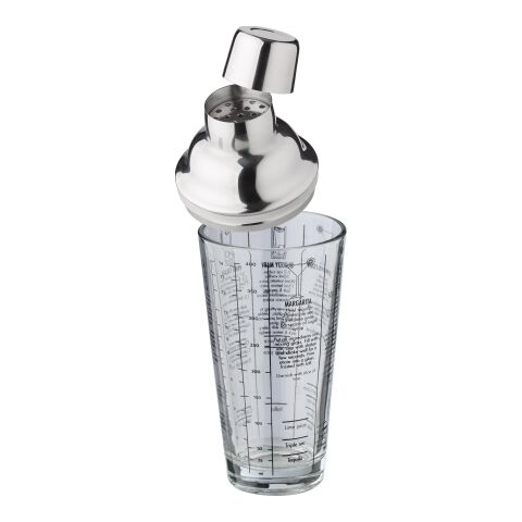 Shaker gradué en verre et en inox Adela neutre | sans marquage | non disponible | non disponible