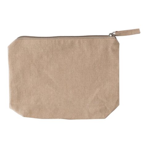 Trousse de maquillage en coton recyclé Cressida beige | sans marquage | non disponible | non disponible
