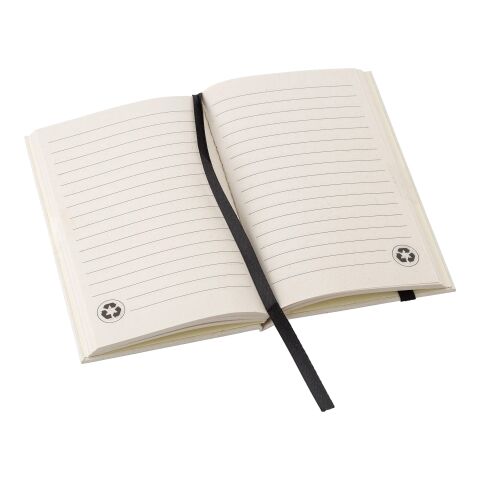 Carnet A6 en carton recyclé Bohdi noir/blanc | sans marquage | non disponible | non disponible