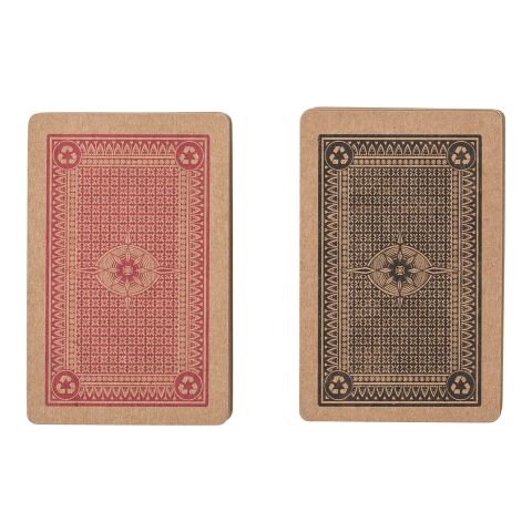 Set de 2 jeux de cartes en carton recyclé Arwen marron | sans marquage | non disponible | non disponible
