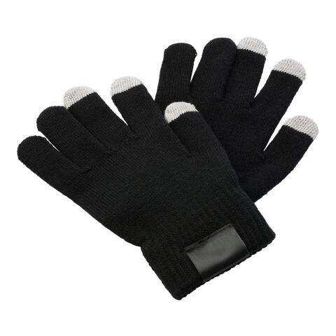 Gants munis de 3 embouts pour écran tactile. noir | sans marquage | non disponible | non disponible