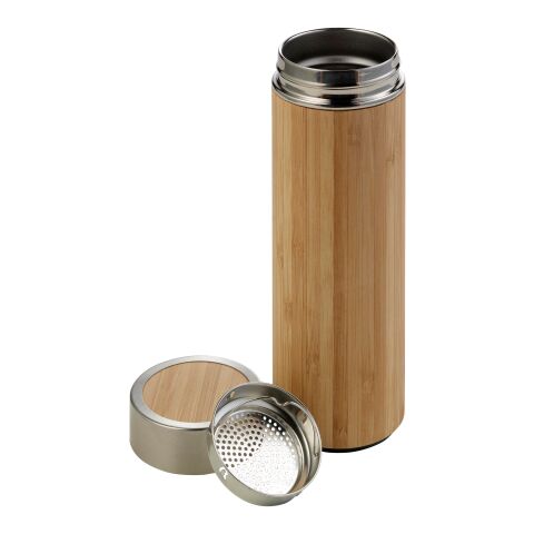 Bouteille thermos en bambou (420 ml) marron | sans marquage | non disponible | non disponible