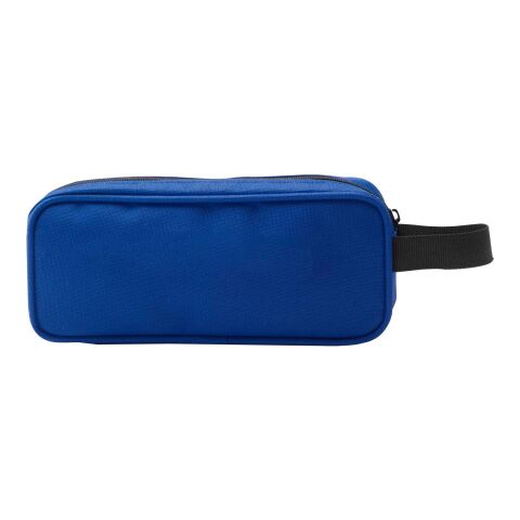 Trousse à crayons en polyester bleu cobalt | sans marquage | non disponible | non disponible